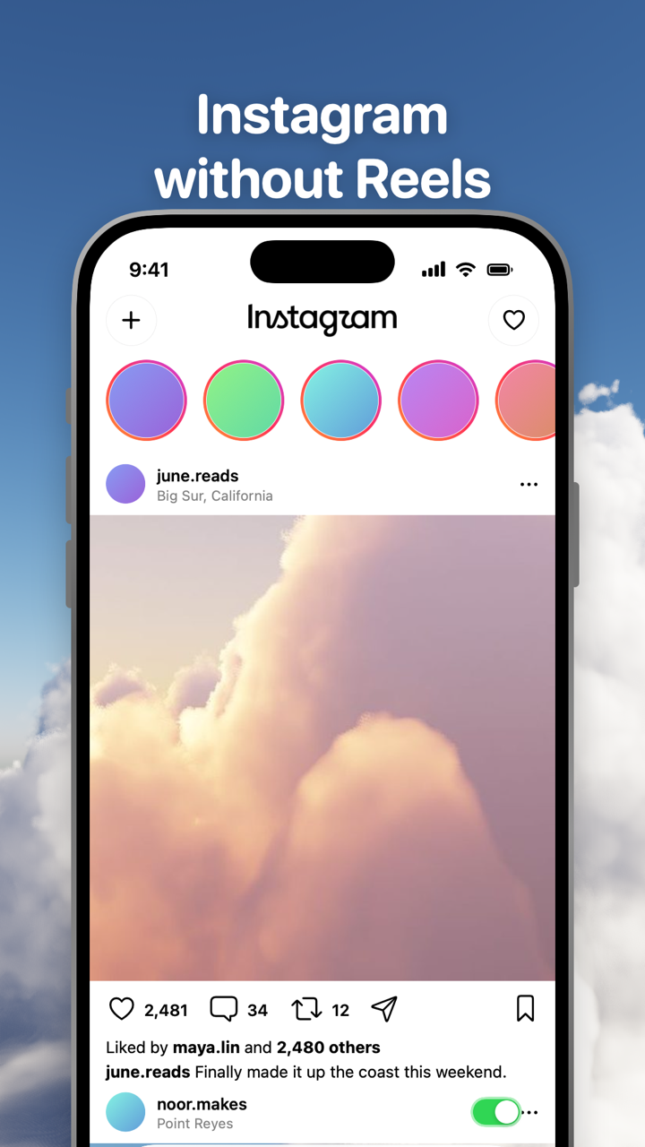 Instagram in Toggle