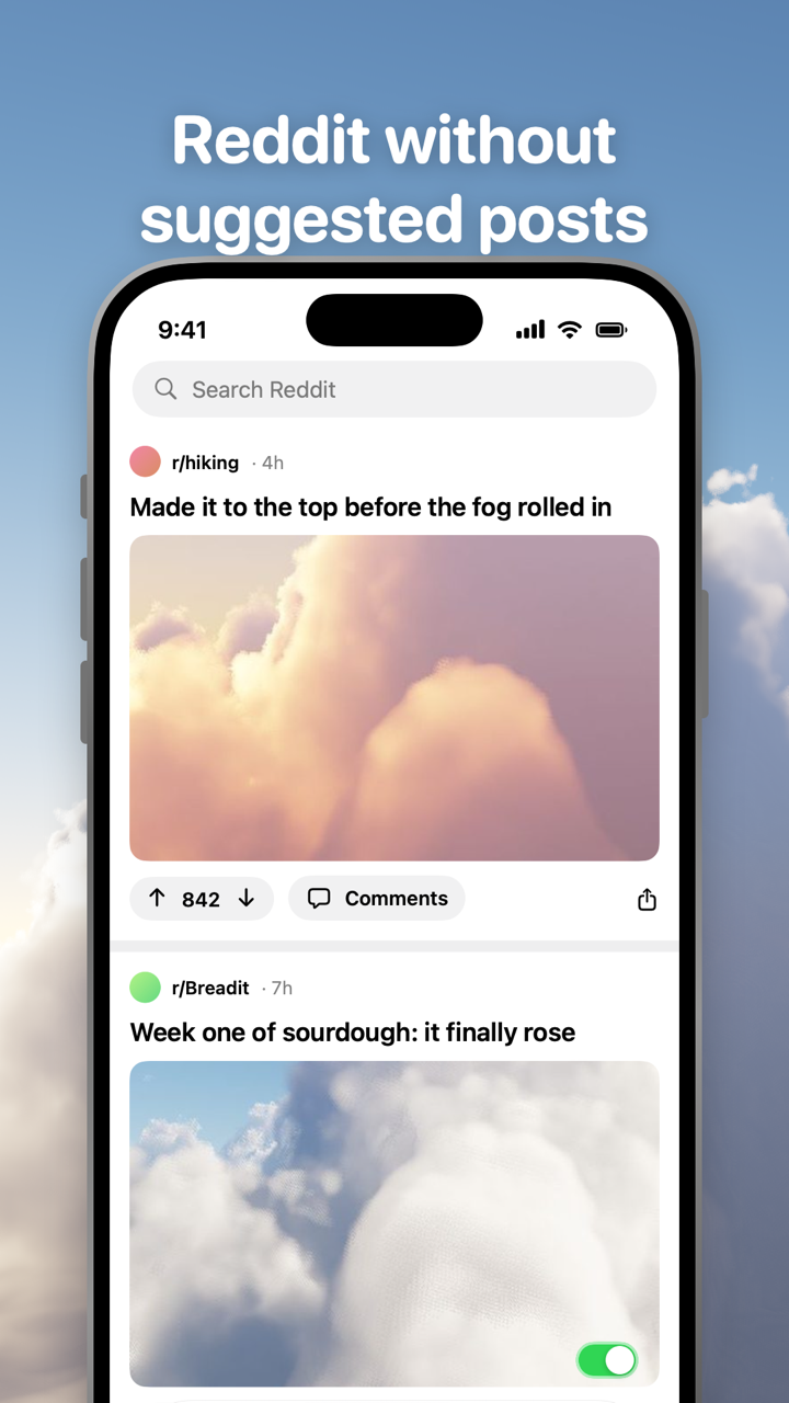 Reddit in Toggle
